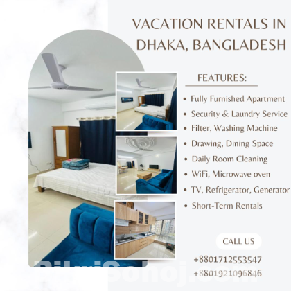 Rent Furnished One Bedroom Apartment in Bashundhara R/A.